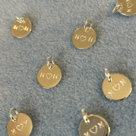 Round Disc 1/2" Charm