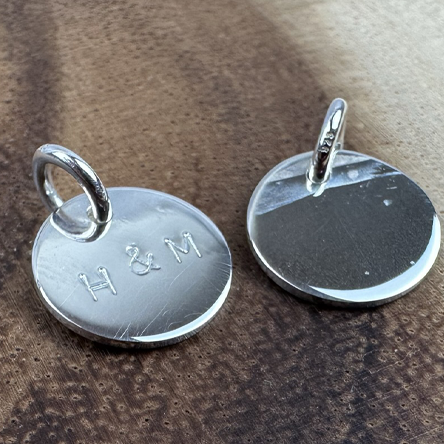Round Disc 1/2" Charm