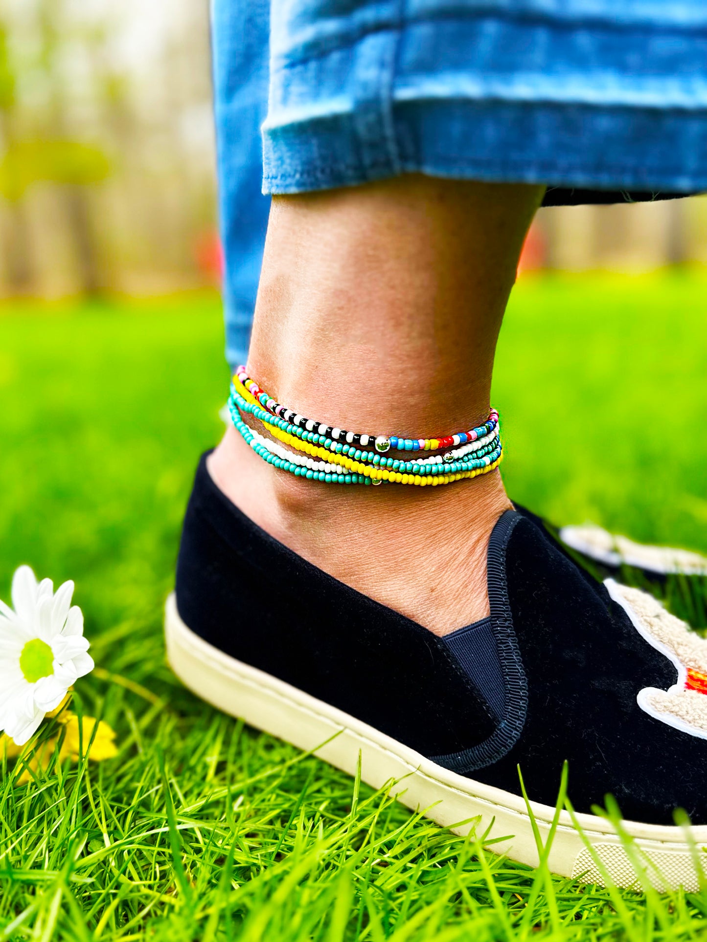 Czech Seed Bead Anklet