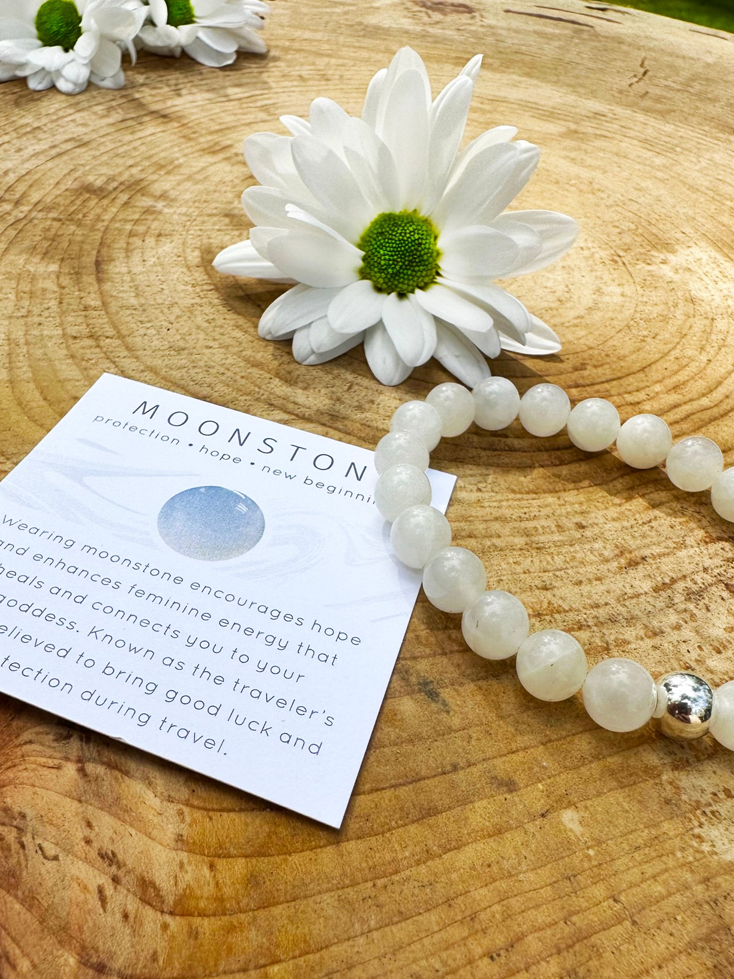 Moonstone Gemstone Bracelet