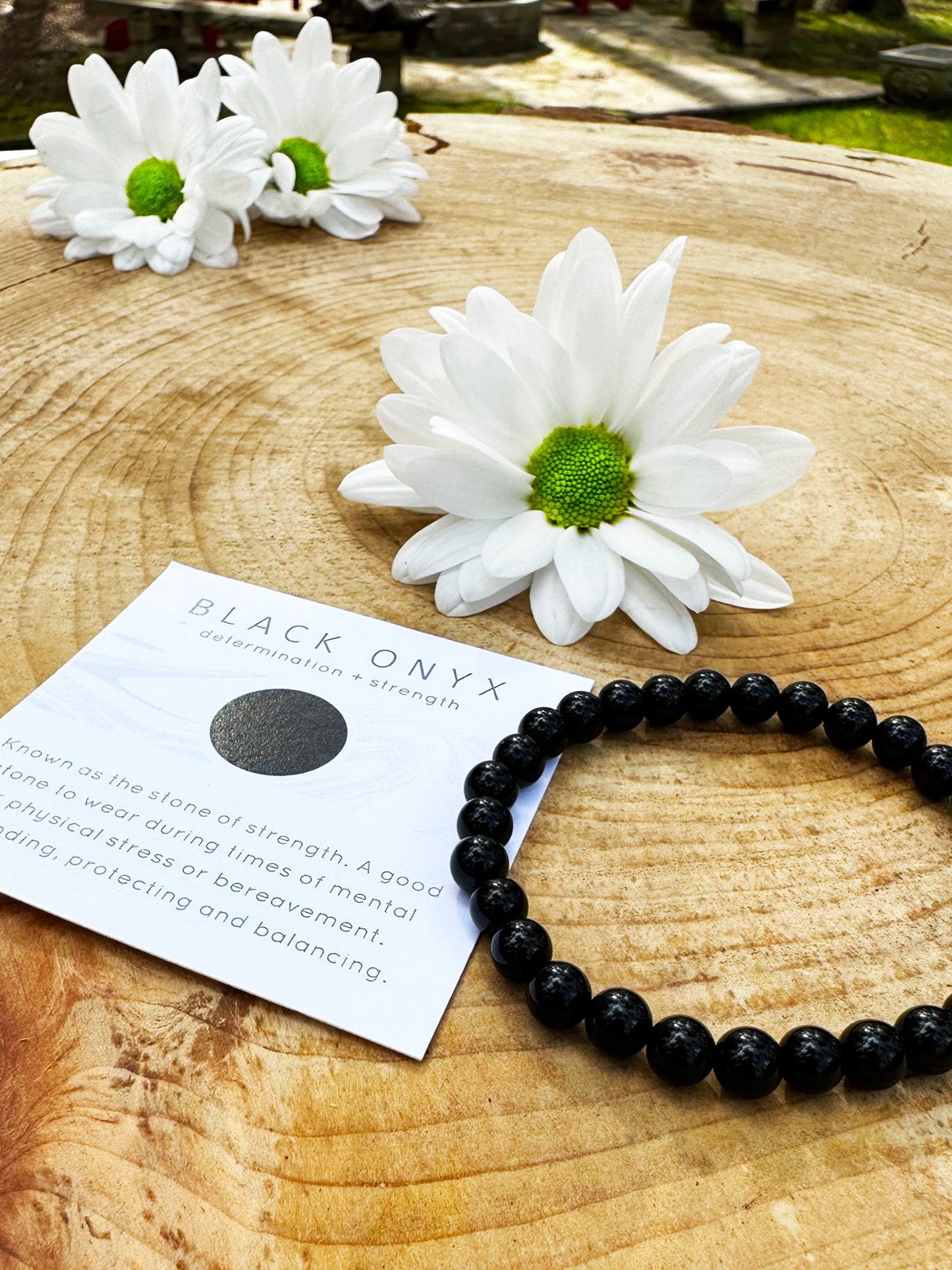 Black Onyx Gemstone Bracelet