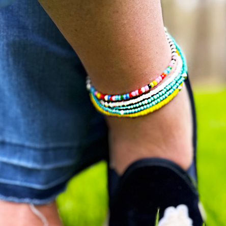 Czech Seed Bead Anklet