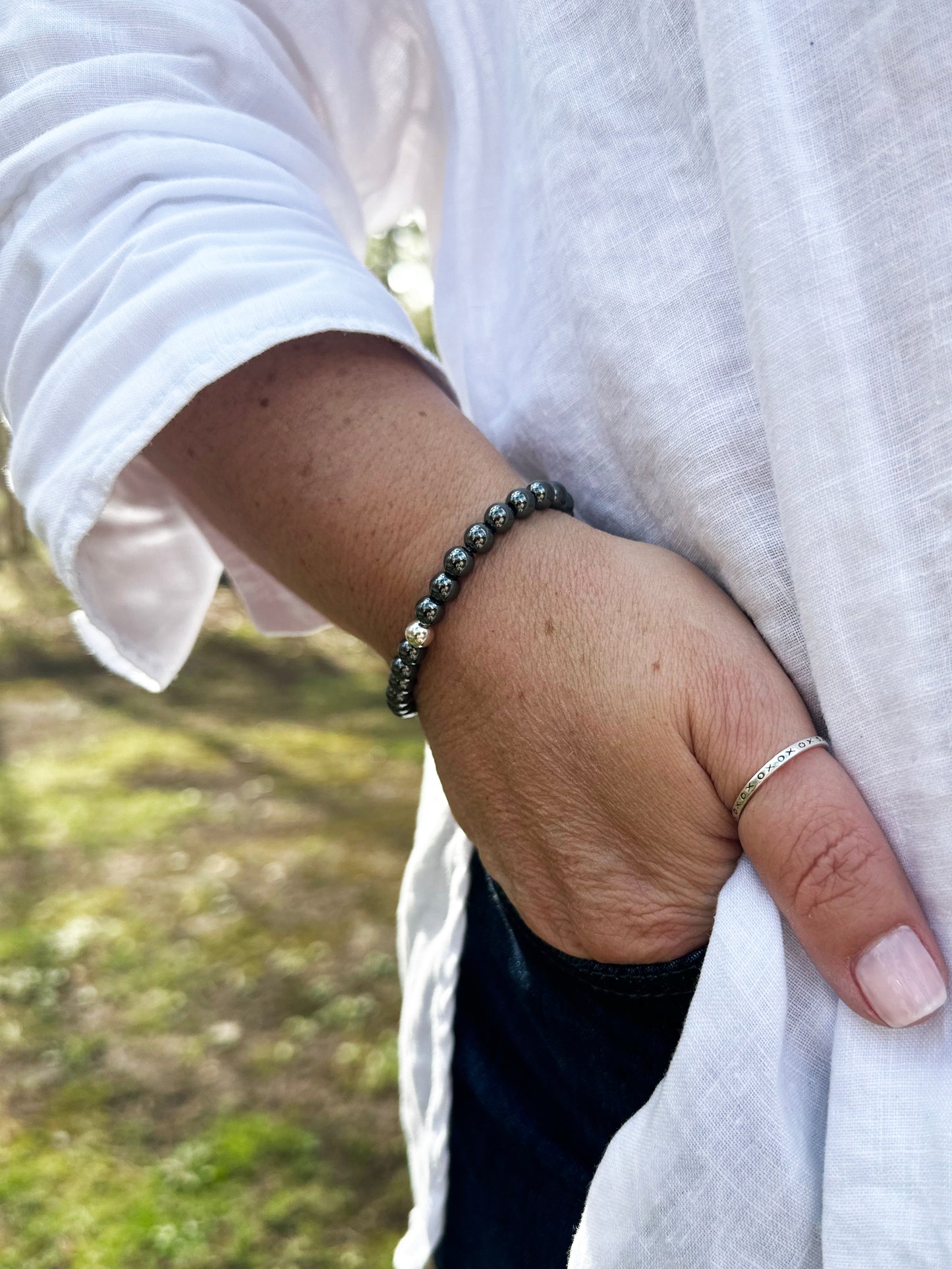 Hematite Gemstone Bracelet